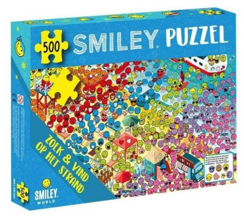 Smiley Puzzle - cherchez et trouvez sur la plage
