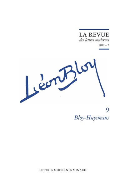 Bloy-Huysmans Edition 2019