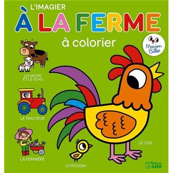 L'imagier de la ferme à colorier