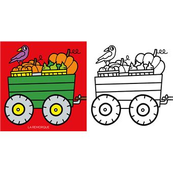 L'imagier de la ferme à colorier