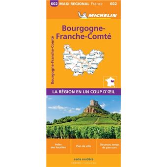 Carte Régional Bourgogne-Franche-Comté