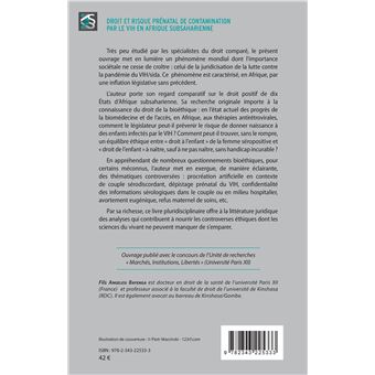 Droit et risque prénatal de contamination par le VIH en Afrique subsaharienne