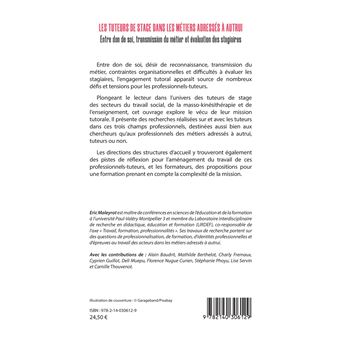 Les tuteurs de stage dans les métiers adressés à autrui