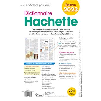 Dictionnaire hachette 2023
