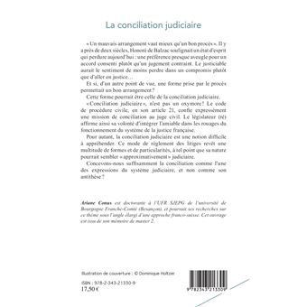 La conciliation judiciaire