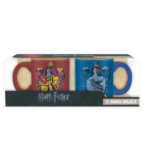 Set 2 mini-mugs Harry Potter Gryffondor et Serdaigle 110 ml