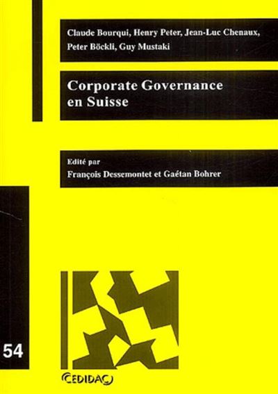 La corporate governance en Suisse