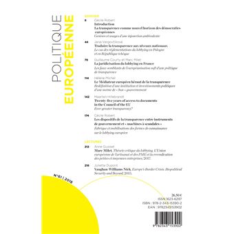 L'Europe en transparence