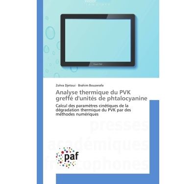 Analyse thermique du pvk greffe d'unites de phtalocyanine -