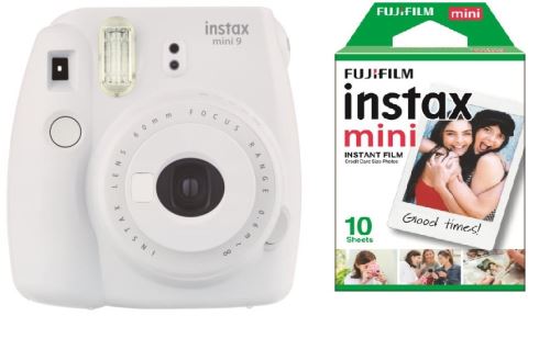 Fujifilm Instax Mini 9 Blanc Cendré + Instax Mini Pack 10 films