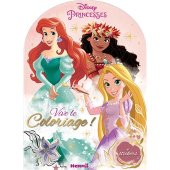 Disney Princesses - Vive le coloriage ! (Ariel, Vaiana, Raiponce)