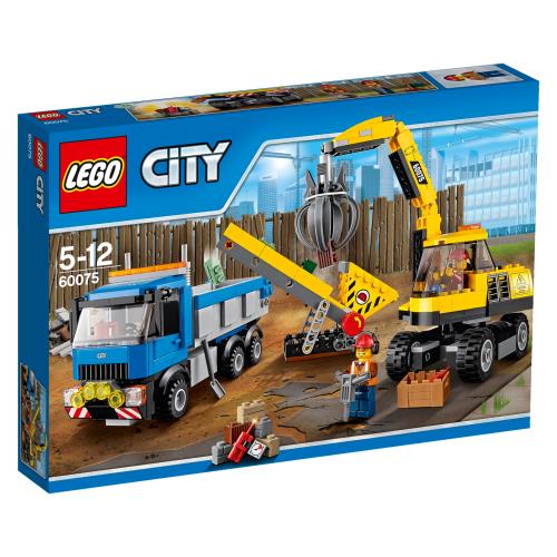 LEGO CITY 60075 - GRAAFMACHINE EN TRUCK