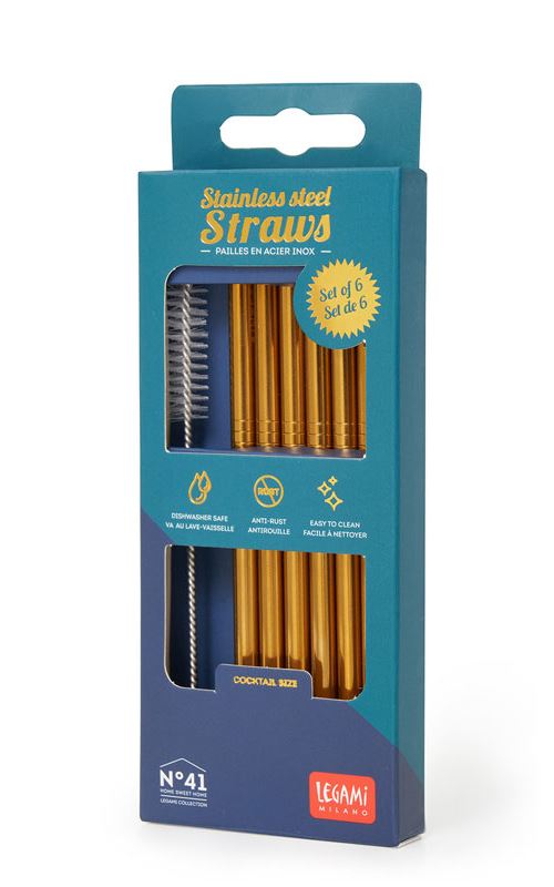 STAINLESS STEEL STRAWS S - SET DA 7