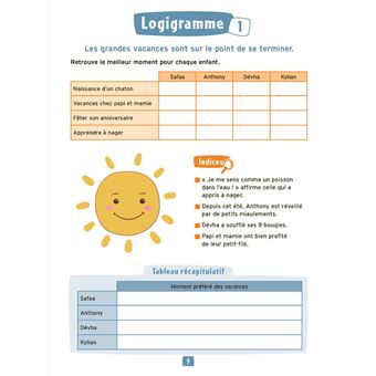 Des jeux pour entrainer son esprit logique 8-10 ans