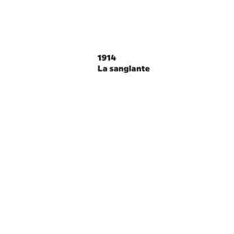 La tragique Histoire de la Grande Guerre