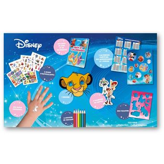 Disney - Mon coffret de héros - 64 pages de jeux et coloriages, des autocollants, un masque, des poc
