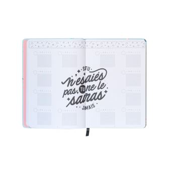 Agenda classique Mr. Wonderful Semainier Bullet Donne vie à ton année