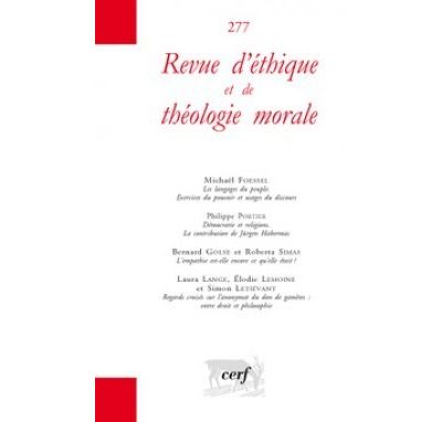 Revue d'éthique et de théologie morale 277 -  Collectif - broché