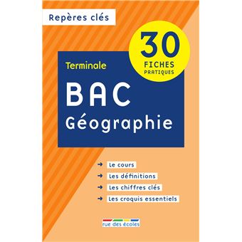 Repères clés bac Géographie Terminale