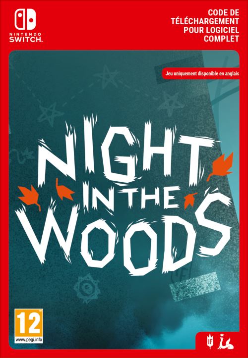 Pochette avant du jeu Code de téléchargement Night in the Woods Nintendo Switch