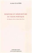 Écriture et désécriture du texte poétique
