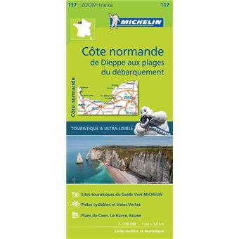 Cote Normande De Dieppe Aux Plages Du Debarquement Michelin Echelle 1 150 000 Broche Collectif Michelin Achat Livre Fnac