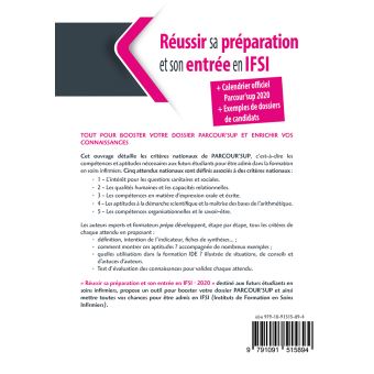 Réussir sa préparation et son entrée en IFSI - Parcour'Sup 2020