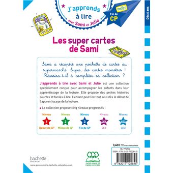 Sami et Julie CP niveau 3 - Les super cartes de Sami