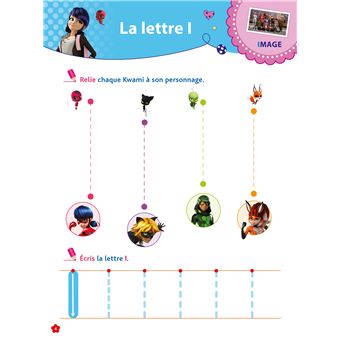 Miraculous - J'apprends à écrire les majuscules PS - MS (3-5 ans)