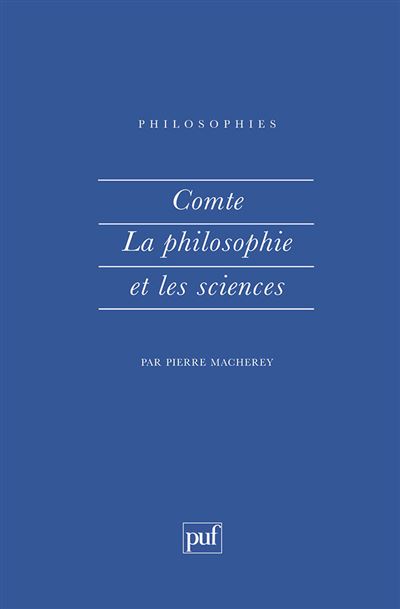 Comte la philosophie et les sciences