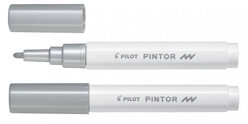 Plot Marqueur À Pointe Fine Pilot Pintor Argent