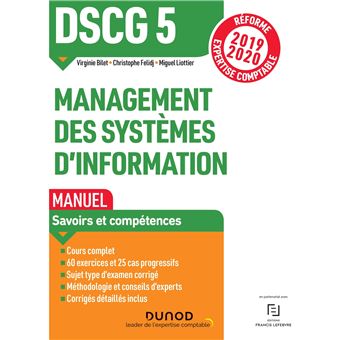 DSCG 5 Management des systèmes d'information - Manuel - Réforme 2019/2020