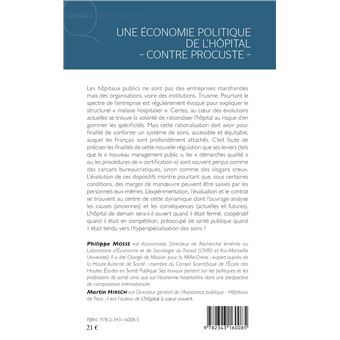 Une économie politique de l'hôpital - contre Procuste -