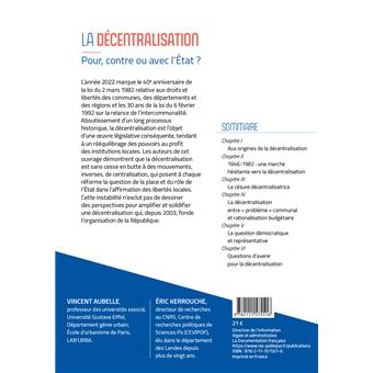 La décentralisation