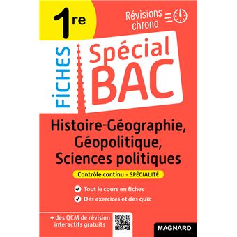 Spécial Bac Fiches Histoire-Géo, Géopolitique, Sciences Po 1re Bac 2023