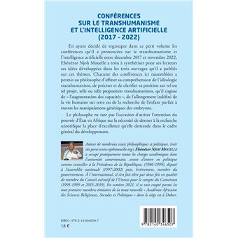 Conférences sur le transhumanisme et l'intelligence artificielle (2017-2022)