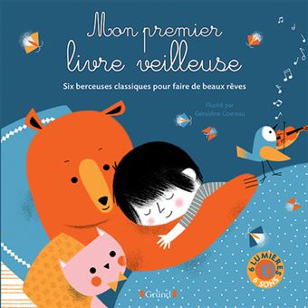 Mon premier livre veilleuse - Livre sons et lumière avec 6 puces - À partir de 6 mois