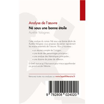 Né sous une bonne étoile d'Aurélie Valognes (Analyse de l'oeuvre)