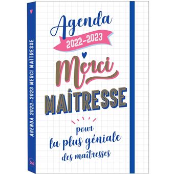 Agenda Maîtresse 2023 2024: Joli Planificateur Semainier Sur 2 Pages |  Idéal Cadeau personnalisé Maîtresse d'école (French Edition)