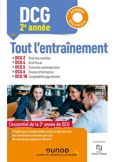 DCG 2e année : DCG 2-4-5-6-10 - Tout l'entraînement 2022/2023