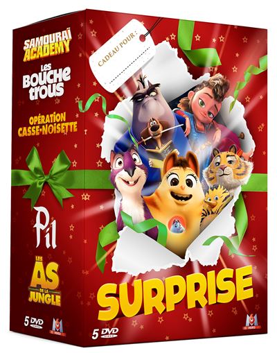 Coffret enfants 5 animations DVD