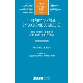 L'intérêt général en économie de marché