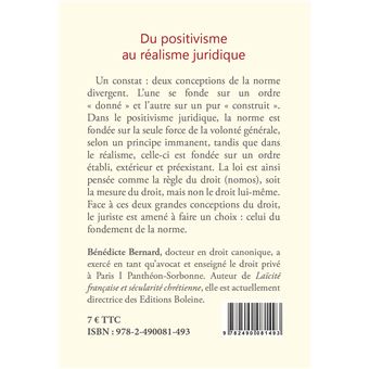 Du positivisme au réalisme juridique