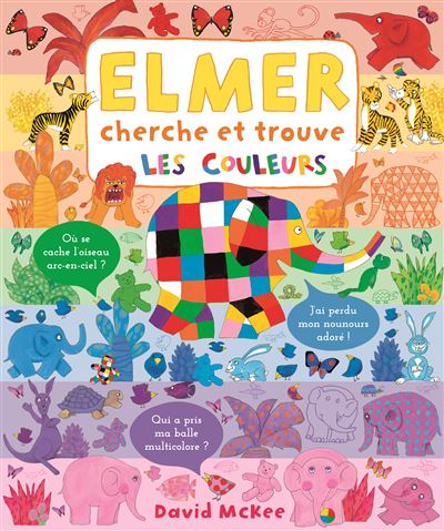 Elmer cherche et trouve - les couleurs