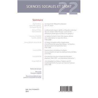 Sciences sociales et sport