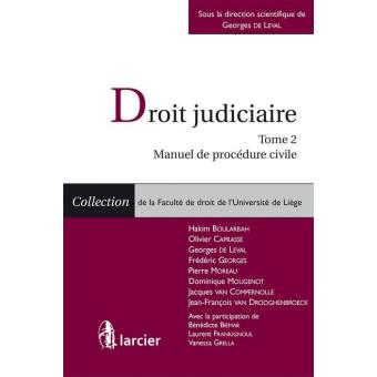 Droit Judiciaire Tome 2 : Manuel De Procédure Civile Tome 2 - Broché ...