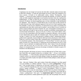 L'intonation juste enfin trouvée