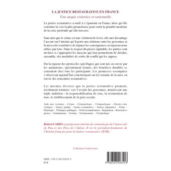 La justice restaurative en France