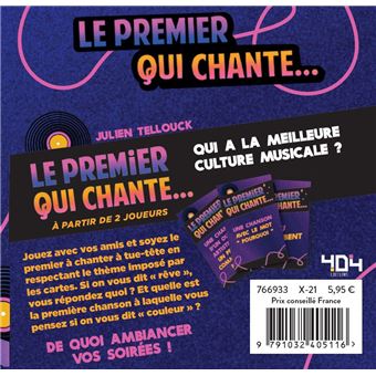 Le premier qui chante - Le jeu de société pour les fans de chansons !