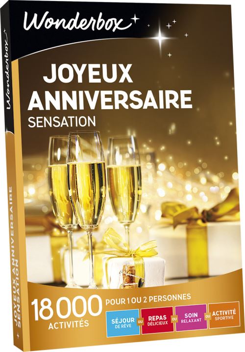 wonderbox joyeux anniversaire sensation Coffret Cadeau Wonderbox Joyeux Anniversaire Sensation Coffret wonderbox joyeux anniversaire sensation